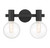 Savoy House - 8-3076-2-BK - Two Light Bathroom Vanity - Wright - Matte Black
