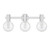 Wright Three Light Bathroom Vanity (8-3076-3-11)