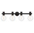 Savoy House - 8-3076-4-BK - Four Light Bathroom Vanity - Wright - Matte Black