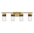 Savoy House - 8-3600-4-322 - Four Light Bathroom Vanity - Brickell - Warm Brass