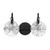 Addison Two Light Bathroom Vanity (8-3981-2-BK)