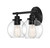 Carson Two Light Bath Bar (8-4050-2-BK)