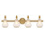Savoy House - 8-4417-4-322 - Four Light Bathroom Vanity - Adams - Warm Brass