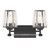 Savoy House - 8-6001-2-BK - Two Light Bathroom Vanity - Garnet - Matte Black