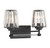 Garnet Two Light Bathroom Vanity (8-6001-2-BK)