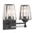Garnet Two Light Bathroom Vanity (8-6001-2-BK)