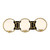 Savoy House - 8-6180-3-143 - Three Light Bathroom Vanity - Alhambra - Matte Black with Warm Brass