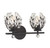 Moreno Two Light Bathroom Vanity (8-6601-2-BK)