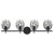 Moreno Four Light Bathroom Vanity (8-6601-4-BK)