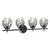 Moreno Four Light Bathroom Vanity (8-6601-4-BK)