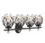 Moreno Four Light Bathroom Vanity (8-6601-4-BK)