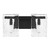 Genry Two Light Bathroom Vanity (8-8204-2-BK)