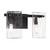 Genry Two Light Bathroom Vanity (8-8204-2-BK)