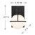 Pierce One Light Wall Sconce (9-1060-1-BK)