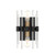 Savoy House - 9-1935-2-143 - Two Light Wall Sconce - Santiago - Matte Black w/Warm Brass