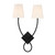 Savoy House - 9-4928-2-89 - Two Light Wall Sconce - Barclay - Matte Black