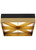 Visual Comfort Modern - 700FMLMOBG-LED930-277 - LED Flush Mount - Loom - Black/Gold