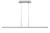 Stagger LED Linear Suspension (700LSSTG48PSS-LED927)
