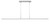 Stagger LED Linear Suspension (700LSSTG72PSS-LED927)