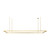 Visual Comfort Modern - 700LSSTG84NB-LED927 - LED Linear Suspension - Stagger - Natural Brass