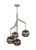 Visual Comfort Modern - 700SDNMPR1KS - Four Light Chandelier - Sedona - Satin Nickel