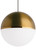 Visual Comfort Modern - 700TDAKV13RBR - One Light Pendant - Akova - Aged Brass