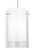 Visual Comfort Modern - 700TDECPCS - One Light Pendant - Echo - Satin Nickel