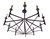 The Reserve Ten Light Chandelier (55510-FBSB)