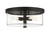 Craftmade - 55684-FB - Four Light Flushmount - Hailie - Flat Black