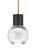 Visual Comfort Modern - 700TDMINAP1CPB-LED930 - LED Pendant - Mina - Black