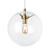 Visual Comfort Modern - 700TDPLNPCR - One Light Pendant - Palona - Aged Brass
