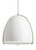 Visual Comfort Modern - 700TDPRVPWW-LED927 - LED Pendant - Paravo - Gloss White/Satin Nickel