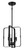 Craftmade - 56033-FB - Three Light Foyer Pendant - Stowe - Flat Black