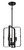 Stowe Three Light Foyer Pendant (56033-FB)