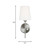 manufacturer_finish:Brushed Nickel|manufacturer_glass:White Linen|light_source:Unspecified|light_output:Unspecified|color_temperature:Unspecified|cri:Unspecified