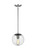 Visual Comfort Studio - 6501801EN7-04 - One Light Pendant - Leo-Hanging Globe - Satin Aluminum