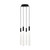 Visual Comfort Modern - 700TRSPPYLC4RB-LED930 - LED Chandelier - Pylon - Nightshade Black