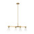 Visual Comfort Studio - AEC1014BBS - Four Light Linear Chandelier - Moritz - Burnished Brass