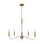 Visual Comfort Studio - CC1315BBS - Five Light Chandelier - Hanover - Burnished Brass