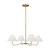 Visual Comfort Studio - CC1704BBS - Four Light Chandelier - Laguna - Burnished Brass
