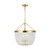 Visual Comfort Studio - CP1354BBS - Four Light Pendant - Summerhill - Burnished Brass