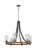 Visual Comfort Studio - F3134/6DWK/SGM - Six Light Chandelier - Angelo - Distressed Weathered Oak / Slate Grey Metal