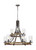 Visual Comfort Studio - F3135/9DWK/SGM - Nine Light Chandelier - Angelo - Distressed Weathered Oak / Slate Grey Metal