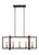 Visual Comfort Studio - F3147/5NWB - Five Light Island Chandelier - Finnegan - New World Bronze