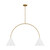 Visual Comfort Studio - KC1102MWTBBS-L1 - LED Linear Chandelier - Cambre - Matte White and Burnished Brass