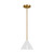 Visual Comfort Studio - KP1121MWTBBS-L1 - LED Pendant - Cambre - Matte White and Burnished Brass