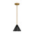 Visual Comfort Studio - KP1131MBKBBS-L1 - LED Pendant - Cambre - Midnight Black and Burnished Brass