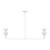 Visual Comfort Studio - LXC1102CPST - Two Light Linear Chandelier - Cornet - Cast Plaster