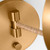 Balleroy One Light Wall Sconce (LXW1071BBS)
