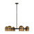 Visual Comfort Modern - AKCH33427BDZ/BWB - LED Chandelier - Octavia - Blackened Bronze/Bright Worn Brass